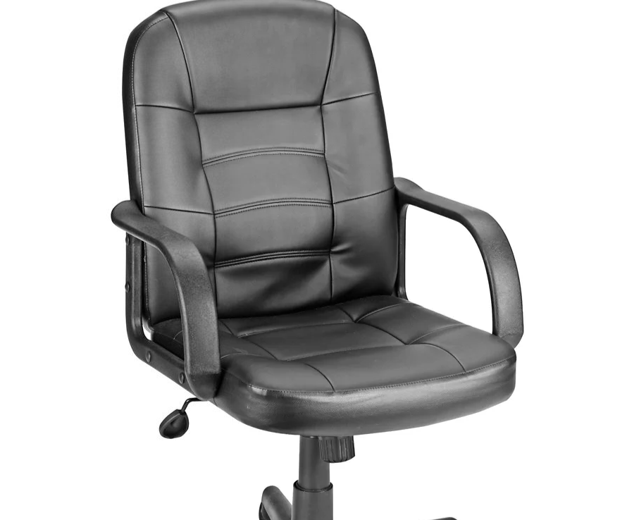 LEATHER MANAGER'S CHAIR, H-3641