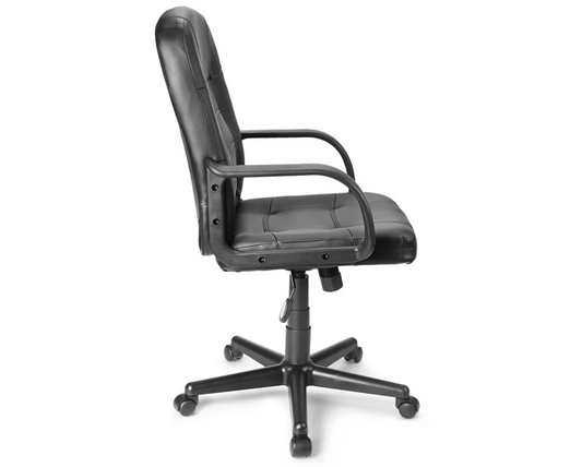 LEATHER MANAGER'S CHAIR, H-3641