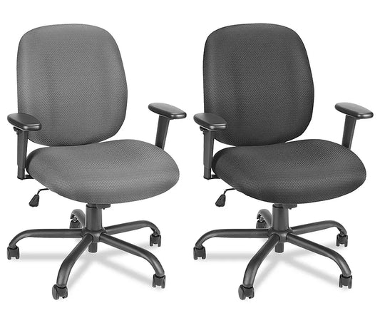 BIG AND TALL FABRIC OFFICE CHAIR, H-3643GR