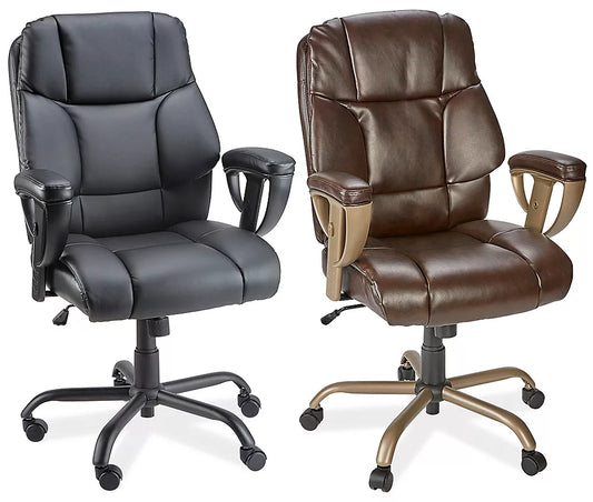 BIG AND TALL LEATHER CHAIR, H-5522