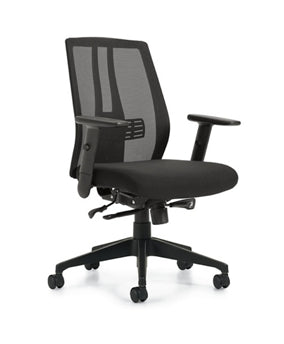 Contemporary Mesh Back Synchro-Tilt Task Chair, H-7053