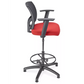 Heavy-Duty Fabric Office Stool, H-7589