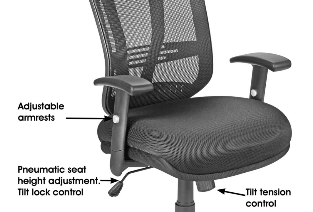 Deluxe Mesh Task Chair, H-4114