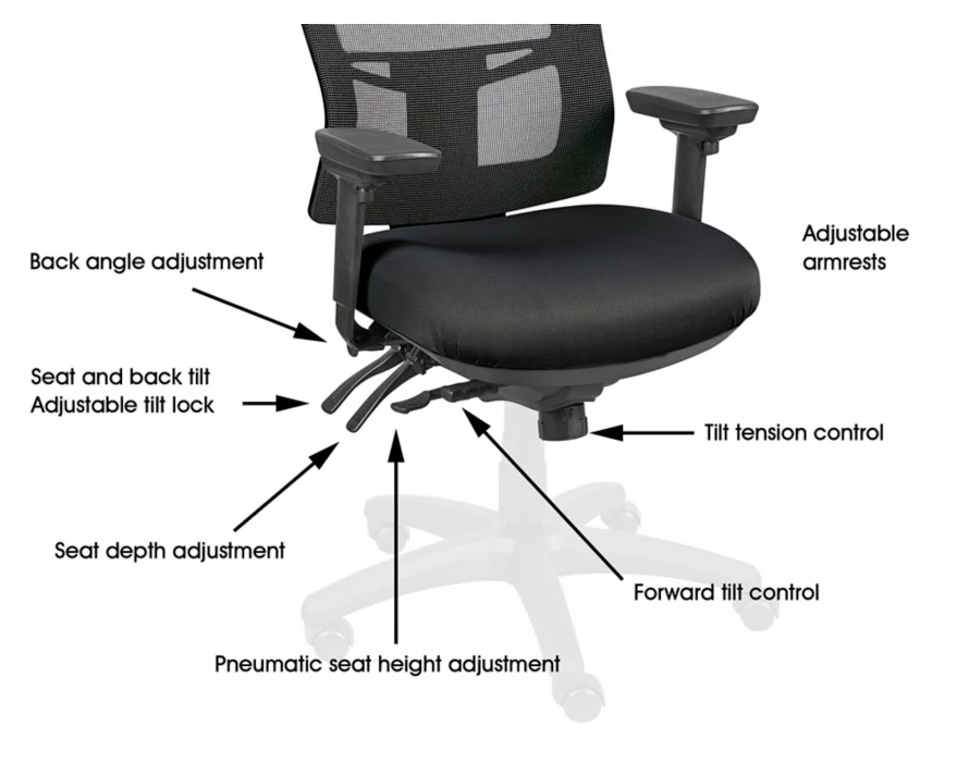 Ergo Mesh Back Chair, H-7690